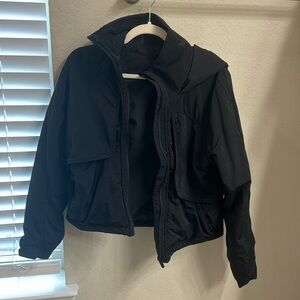 Black Lululemon rain jacket size 6